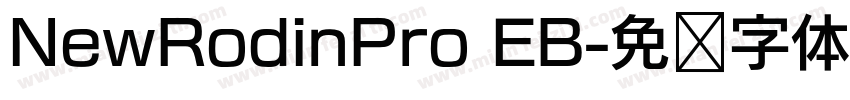 NewRodinPro EB字体转换